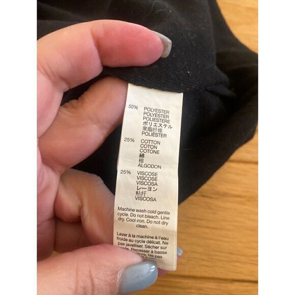 Gap women's black ruched side mini bodycon pull on short skirt size XS - Picture 8 of 8